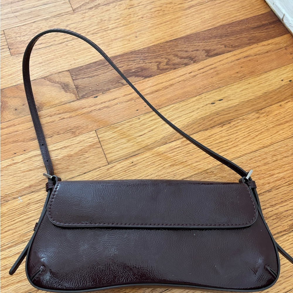 Zara Deep Burgundy Shoulder Bag - Picture 9 of 14